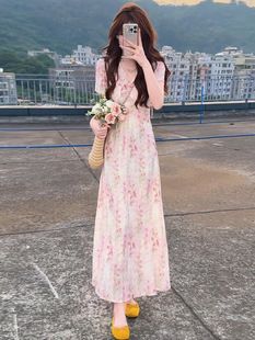 ��ʽ��ɫ�黨�B��ȹ��Ů�b2025�±�������޺ÿ���߅�ȼ������Lȹ