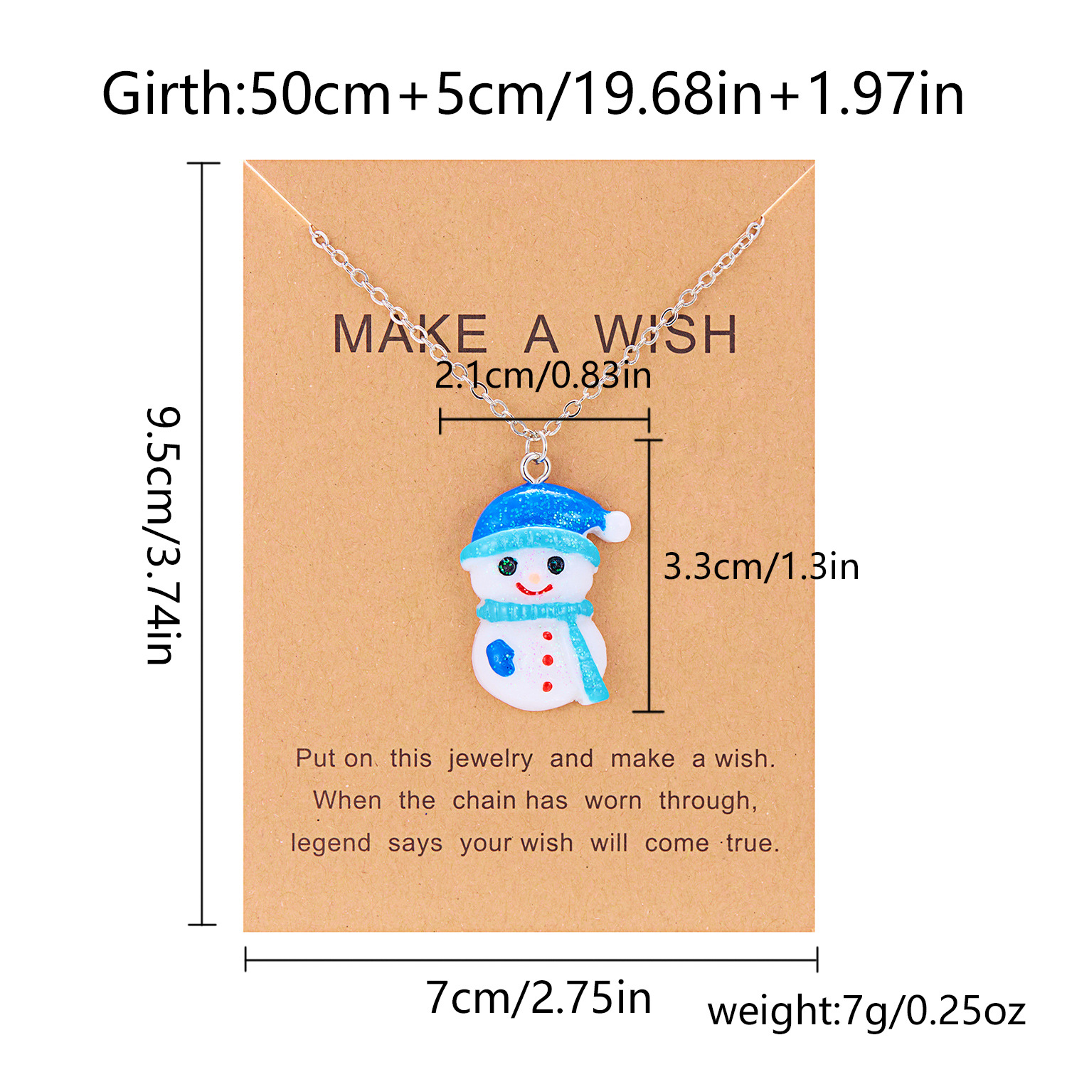 9g Weight Christmas Festival Pendant Necklaces Christmas Wholesale 14