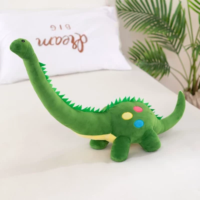Dinosaur Sleeping Pillow Plush Toy Cute Animal Doll for Boys and Girls Birthday Gift (Oyuncaq yastıqlar) - green-80cm