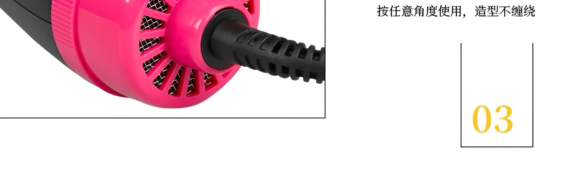 Cross-border Multifunctional Hot Air Brush Hair Dryer Brush Curling Iron Straightening Brush Blow Dryer Factory Wholesale Amazon