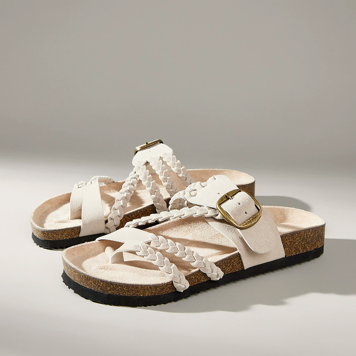 Песчаные шлепанцы сандалии замшевые стельки для ношения и снятия удобные сандалии