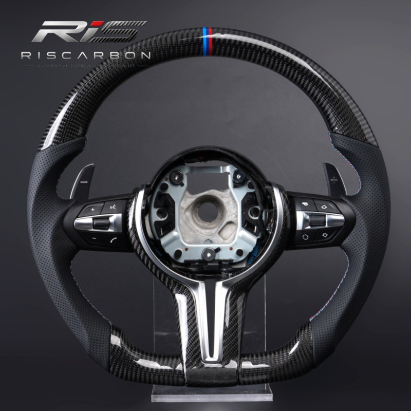 Carbon fiber steering wheel compatible with BMW color lines E70E71E87E90E81 E82 E91E81E82E87E88