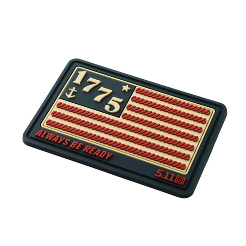 Outdoor soft rubber tactical military patch 511 armband Velcro 3D rubber bag stamp cross-border commemorative stickers