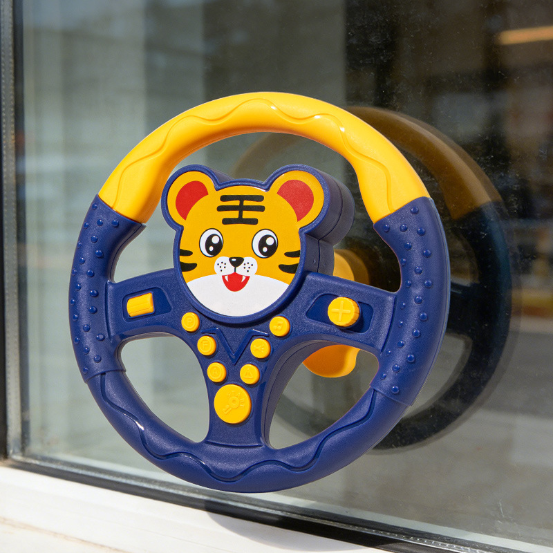 Children's co-pilot car steering wheel baby stroller simulation simulation driving educational toys wholesale