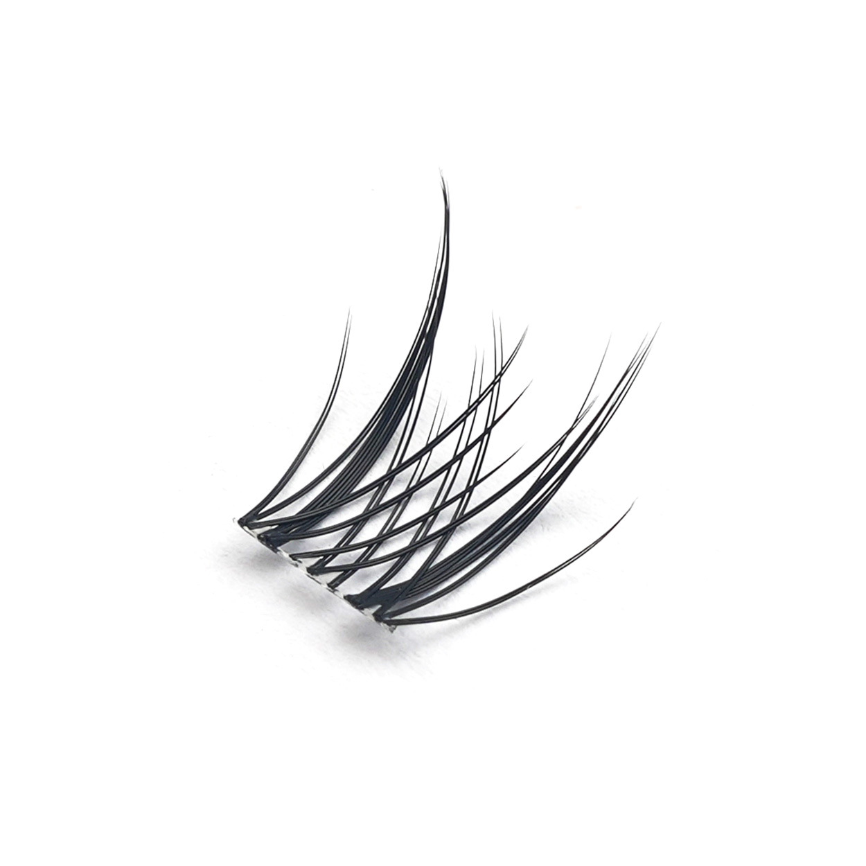 Amazon venta caliente de doble punta corn de cordero falso pestañas europeas y americanas D curva DIY pestañas de alta calidad fábrica al por mayor