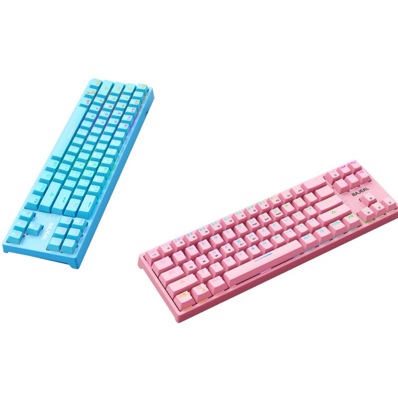 BAJEAL K71 key mechanical keyboard TYPE-C key line separation Type Plug shaft Green shaft game portable feed shaft