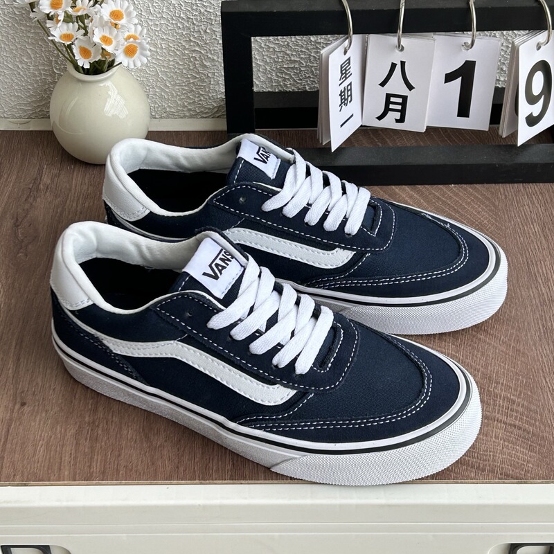 Vans Faulkner Low-Top Black and White Canvas Classic Men's and Women's Casual Sneakers Vnsjvcr