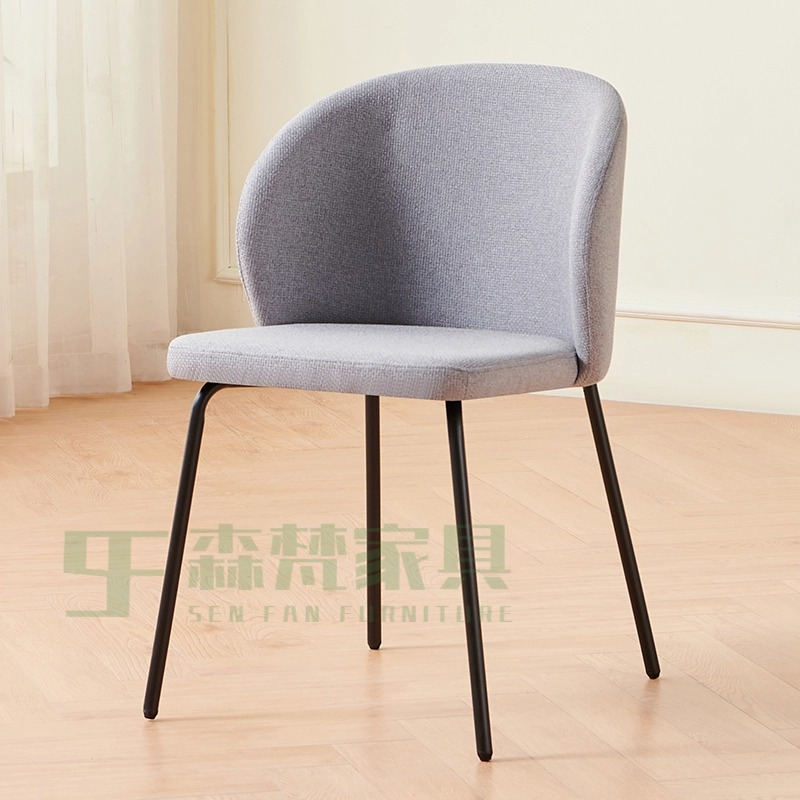 Sillas de comedor de lujo ligero para el hogar, taburetes de mesa de comedor de diseño de restaurantes italianos nórdicos.