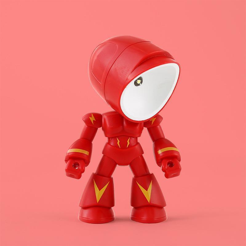 新商品創意萌えペットdiy小夜灯ミニデスクトップ置物磁気吸小電気スタンドロボット戦世警礼品|undefined