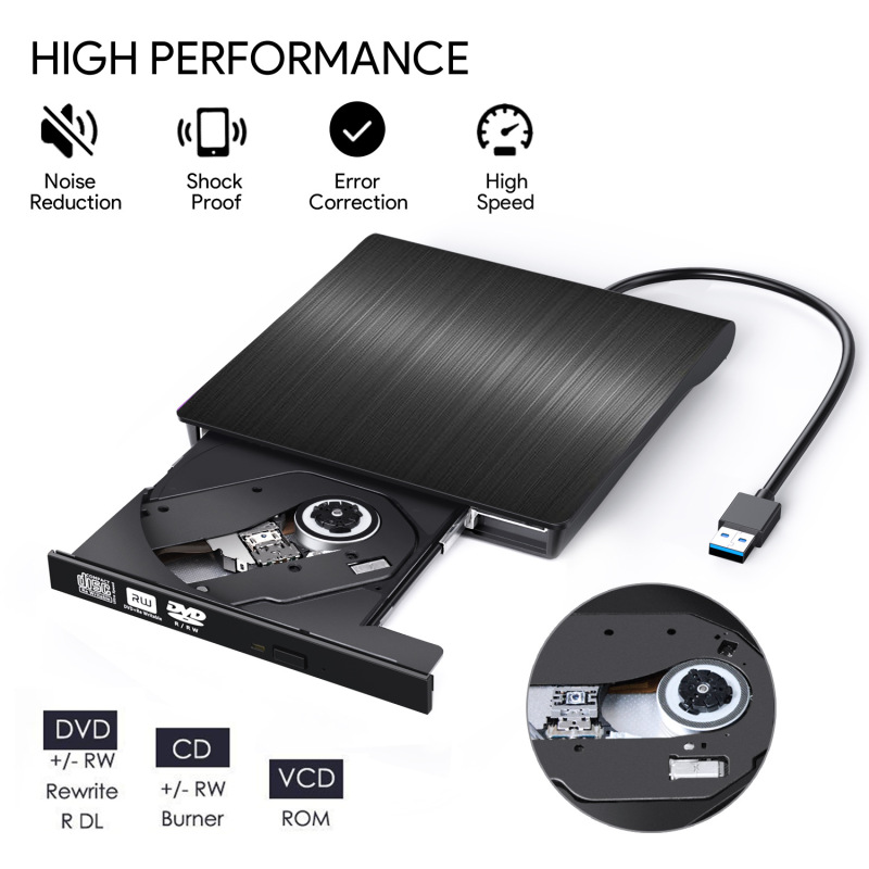 Usb3.0外付け光学ドライブ外付けモバイルノートバーナーdvdバーナーtype c外部ドライブ|undefined