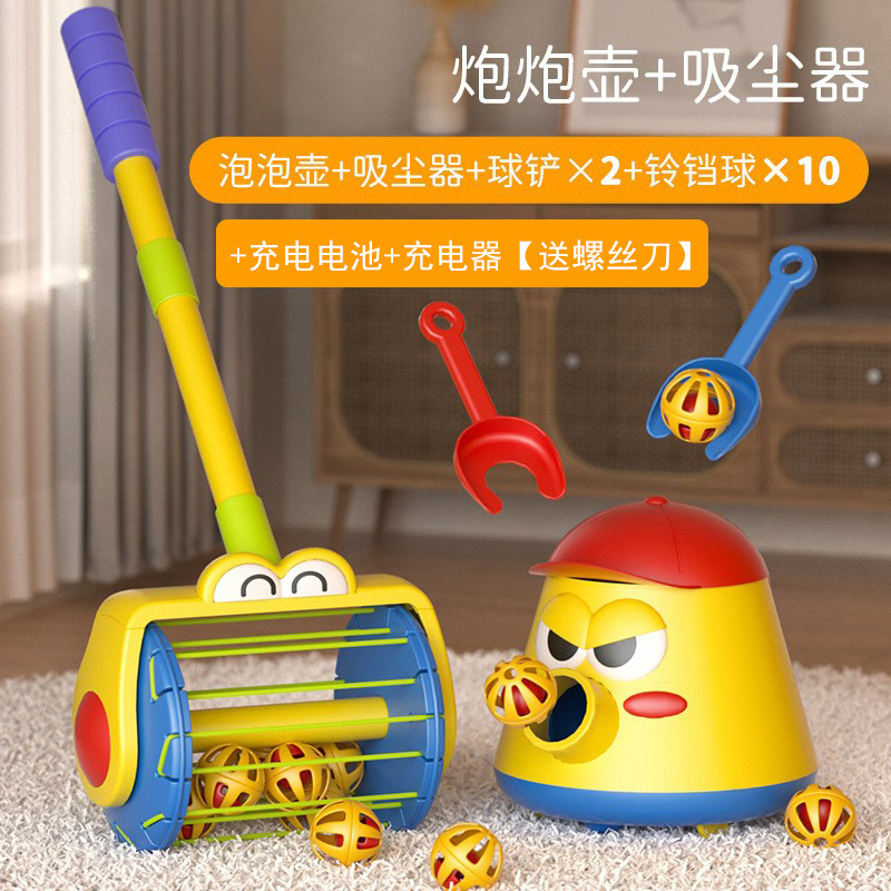 Niños pequeños empujando música cochecito para niños para calmar al bebé andador bebé empujador de mano para aprender a caminar juguete olla de burbujas