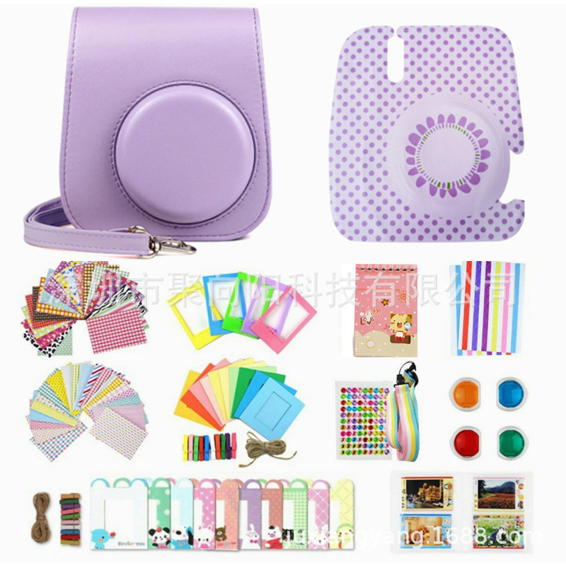 PALLOVER CAMERA Instax Mini 11 ACCESSORIES SET 13-in -1 Album Photo Frame Sticker Filter Shoulder Strap