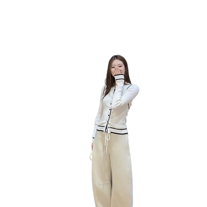 韓国版の衝突色の長袖のニットのカーディガンの女性の春のファッションの修身はやせています。|undefined