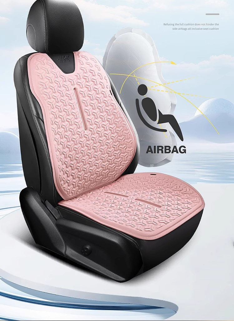 Summer Car Seat Cushion Universal Cooling Pad Honeycomb Breathable Ventilated Seat Back Non-Slip Jelly Cold Gel Single Pad