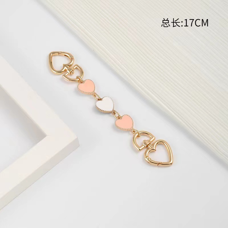 Venta directa de fábrica bolso de mahjong de fresa bolso de cadena de extensión de amor correa de hombro axila bolso largo con accesorios de cadena