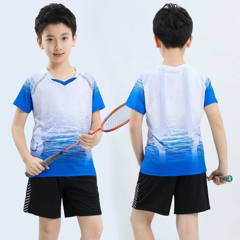 Детский костюм для бадминтона, костюм для взрослых, костюм для настольного тенниса, волейбольный костюм, дышащая тренировочная команда, форма с печатью индивидуального логотипа