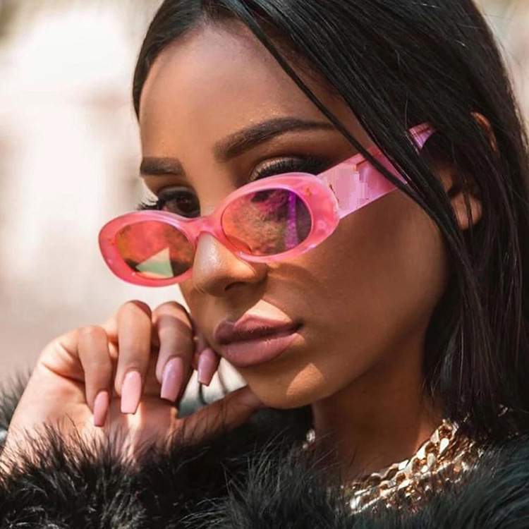 Retro Oval Frame Sunglasses 3