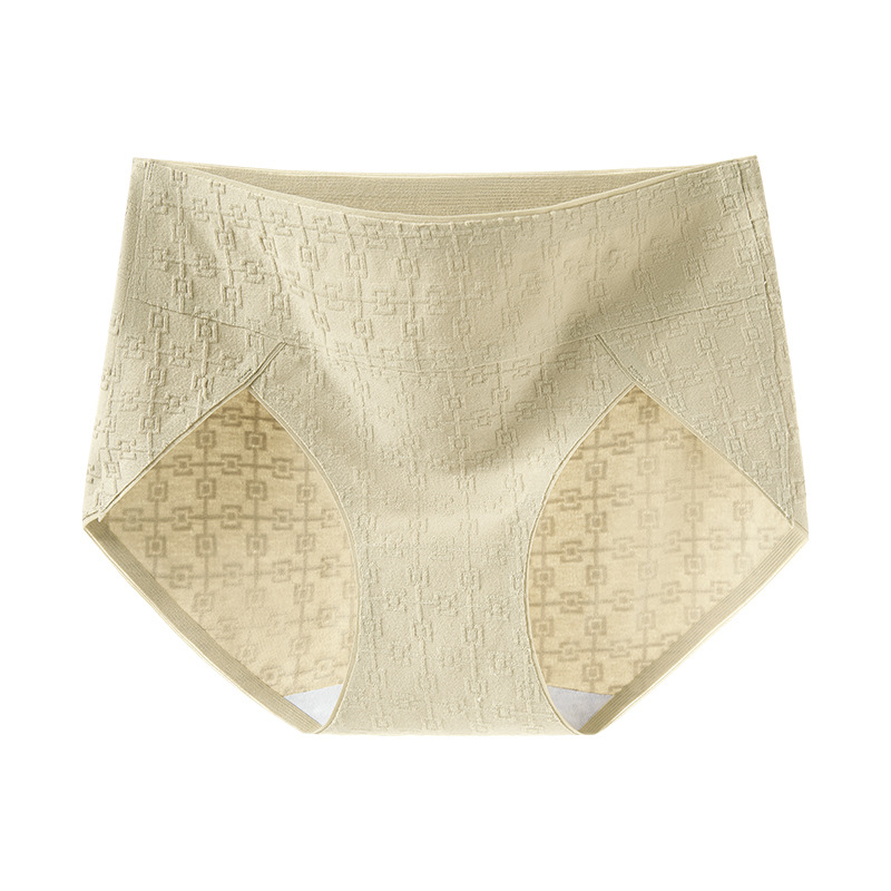 Ropa interior de abdomen de algodón puro para mujer entrepierna antibacteriana de algodón puro para niñas de cintura alta sin costuras y transpirables bragas de talla grande