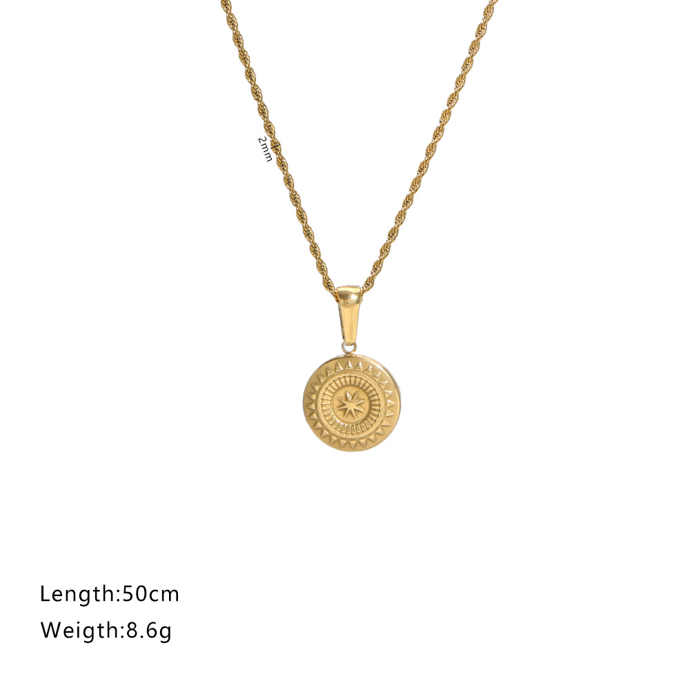 2025 Sunflower Pendant Necklace Accessories Light Luxury High-End Feel For Women And Men Summer Sweet Cool Hot Girl_voghion.com