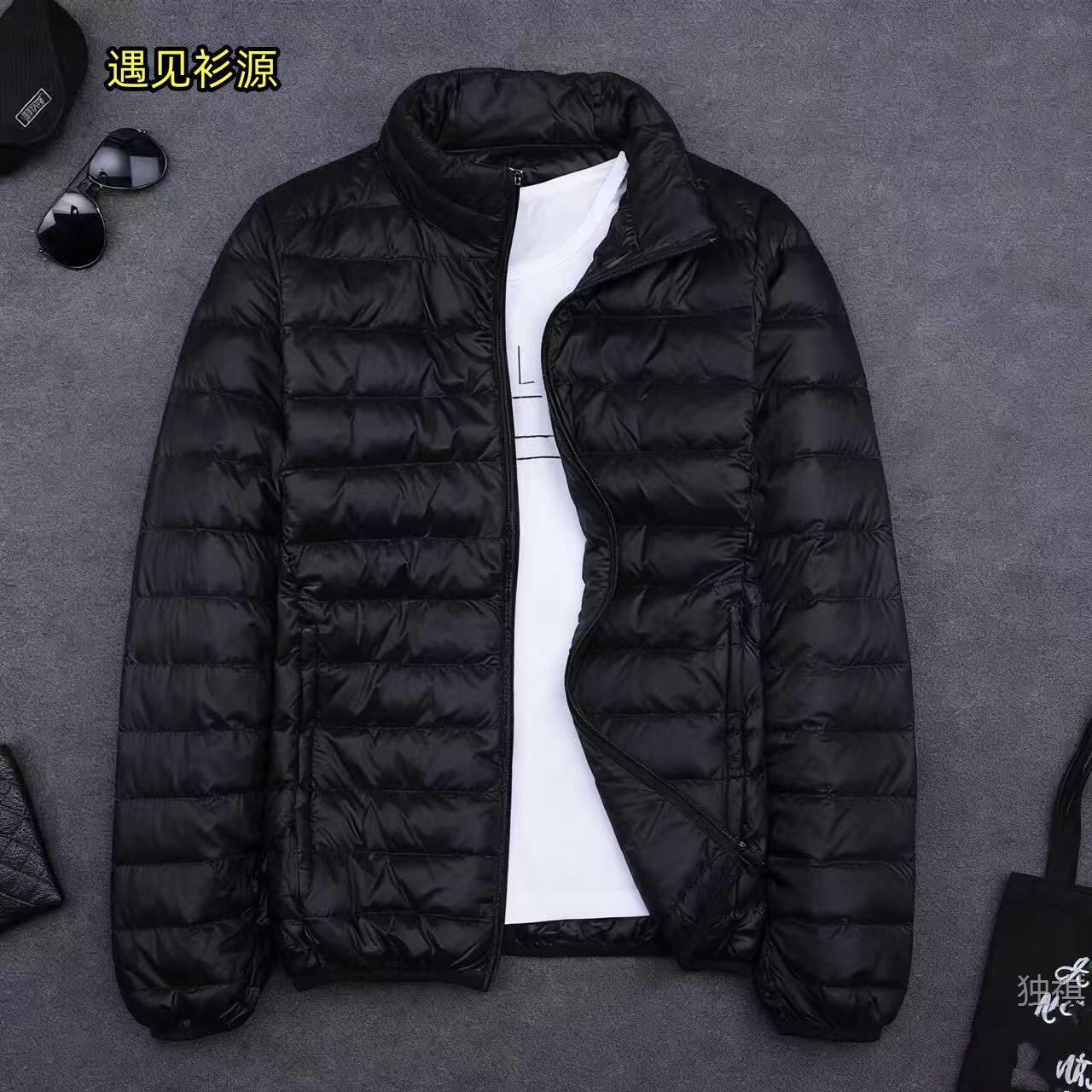 正品轻薄棉服男士短款外套2025冬季薄款潮流百搭连帽超薄轻便棉