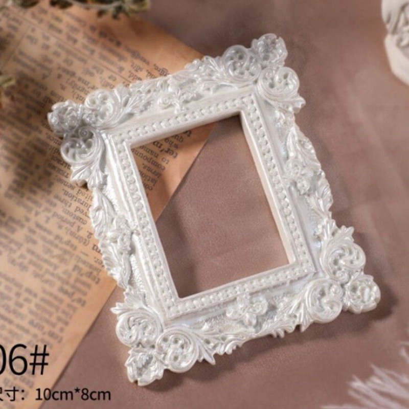 흰색 사각형 사진 프레임