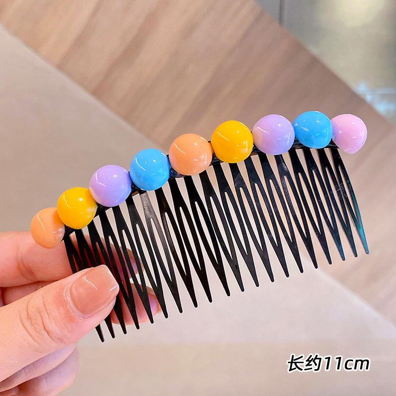Peine de cabello roto para niños peine de inserción inversa horquilla de pelo roto artefacto versión extendida flequillo de horquilla de niña accesorios para el cabello de acabado flequillo peine