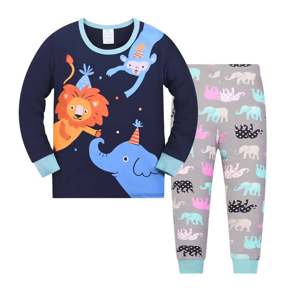 Verano nuevos productos delgados pijamas niños pijamas transfronterizos al por mayor niños algodón conjunto de ropa para el hogar