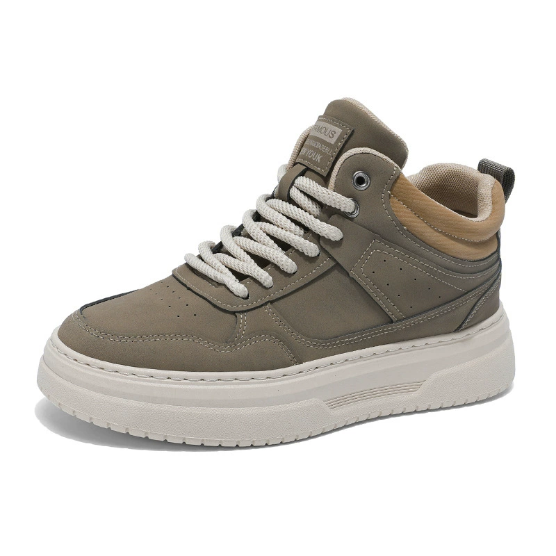 Мужские кроссовки на платформе high-top, корейский стиль, осень, массивная подошва, размеры 39–44