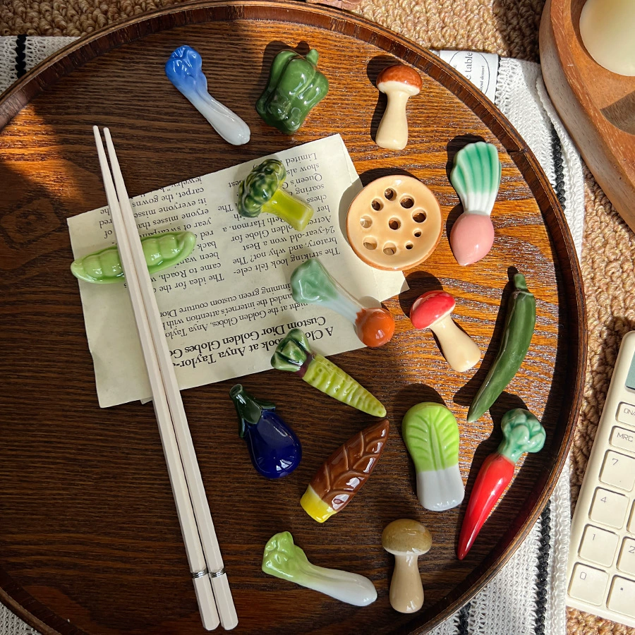 Керамические палочки для еды подставка для овощей, фруктов и овощей палочки для еды подушка для еды в японском стиле