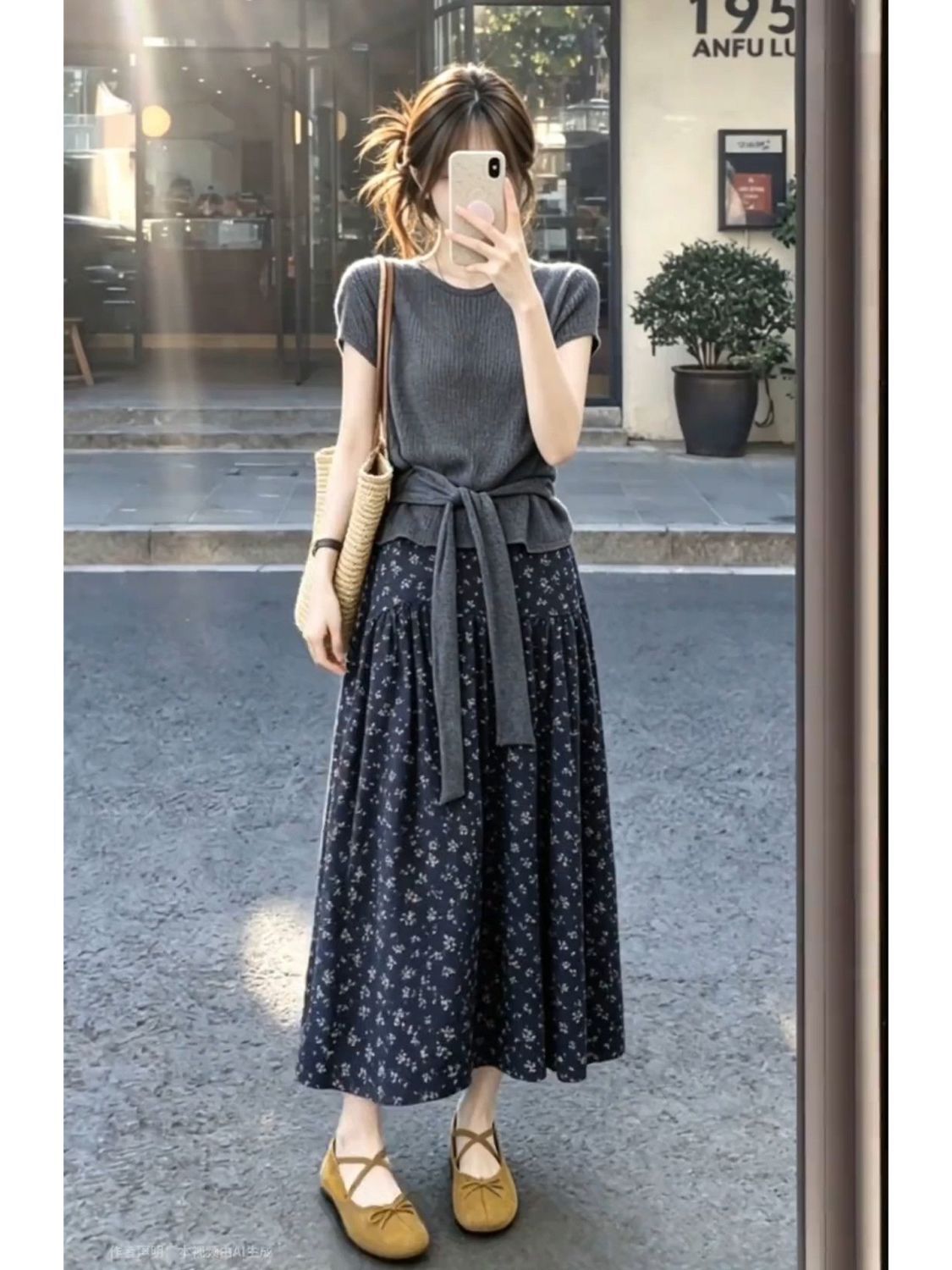 Extra large summer short sleeve dress