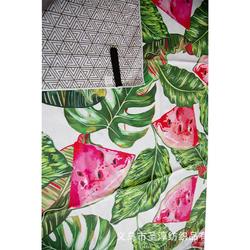 Patrón de impresión de doble cara directo de fábrica Toalla de playa absorbente Toalla de baño cambiable de secado rápido gran cantidad en stock al por mayor