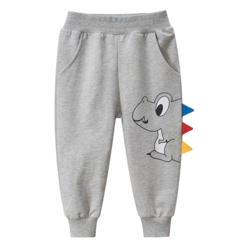 27kids Ropa Infantil Estilo Coreano, Novedades de Primavera 2026, Pantalones Infantiles al por Mayor, Pantalones Deportivos para Niños, Diseño de Dinosaurio, Envío Directo