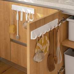 Ajiada hook wall hanging towel bathroom row hangers long viscose kitchen clothes row hooks without punching