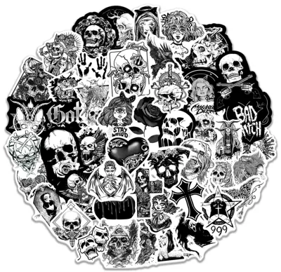 50 new black and: Body sticker - c50-280