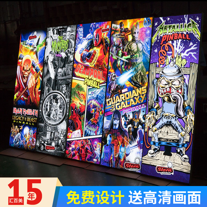 无边框LED卡布灯箱批发 工程款加厚UV软膜卡布灯箱广告招牌背景墙