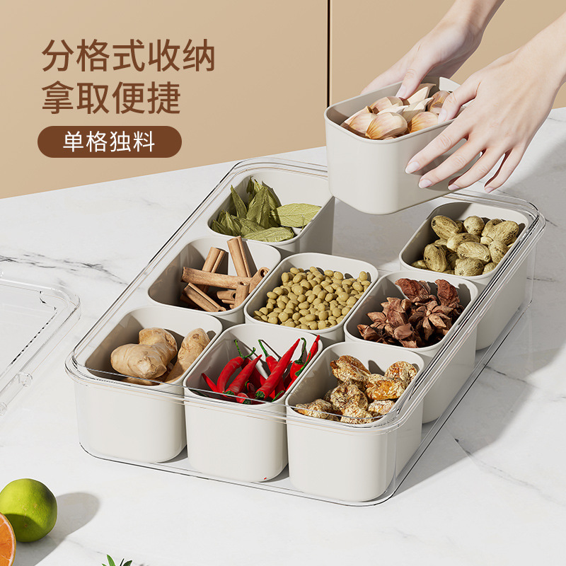 Cajas de almacenamiento para el refrigerador, diseñadas para mantener los alimentos frescos durante más tiempo. Cajas herméticas, con capacidad para varios compartimentos. Adecuadas para transportar verduras y frutas a través de fronteras internacionales.