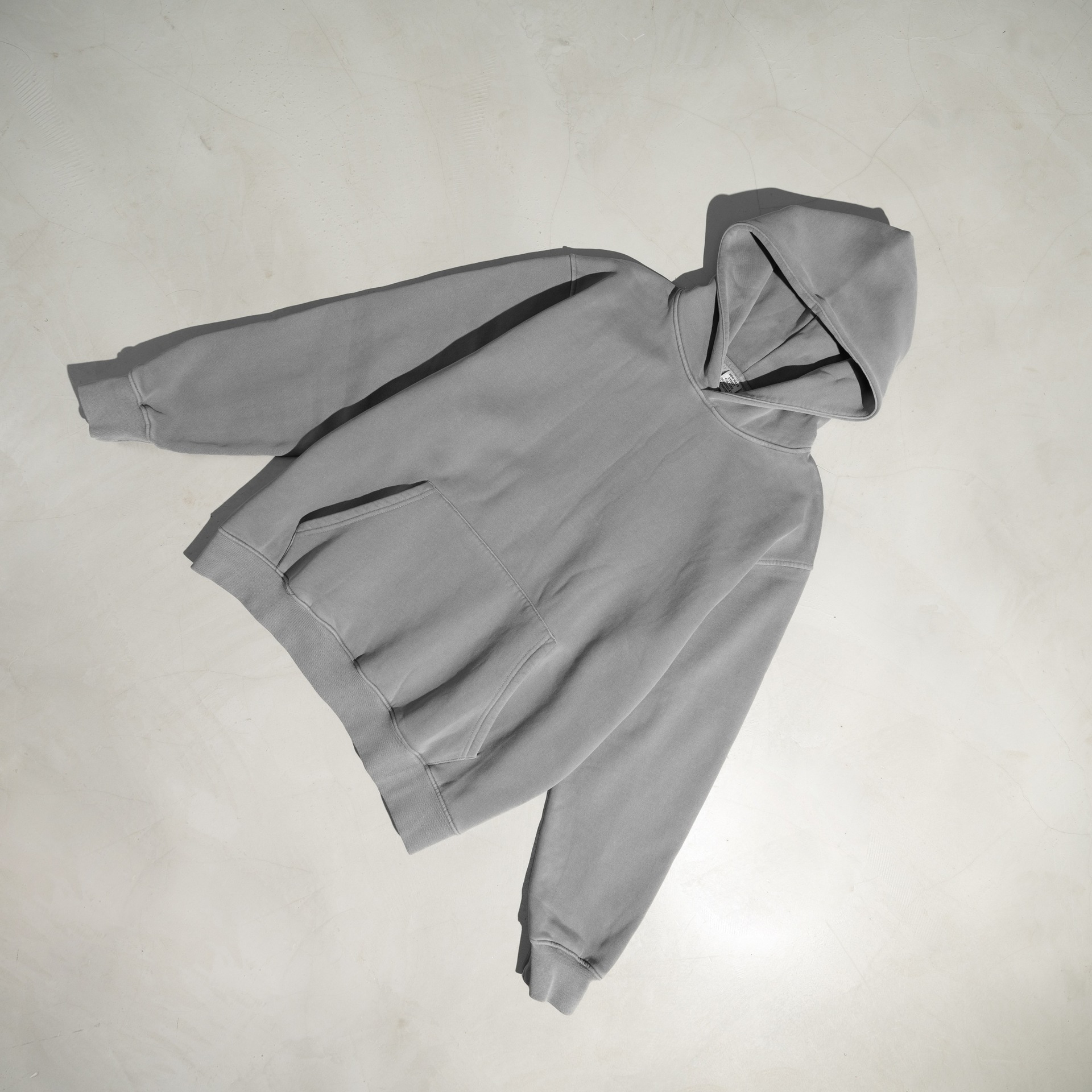 Men's Heavyweight Washed Hooded Sweatshirt For Autumn And Winter_voghion.com