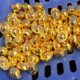 Senshe Artificial Mini Gold Ingot Sand Gold Solid Small Ingot Gold Melon Seed Wishful Abacus Solid Gold Bar Rice