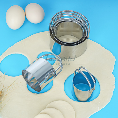 Five-piece stainless steel cookie cutter set, dough cutter, cookie cutter, cookie cutter