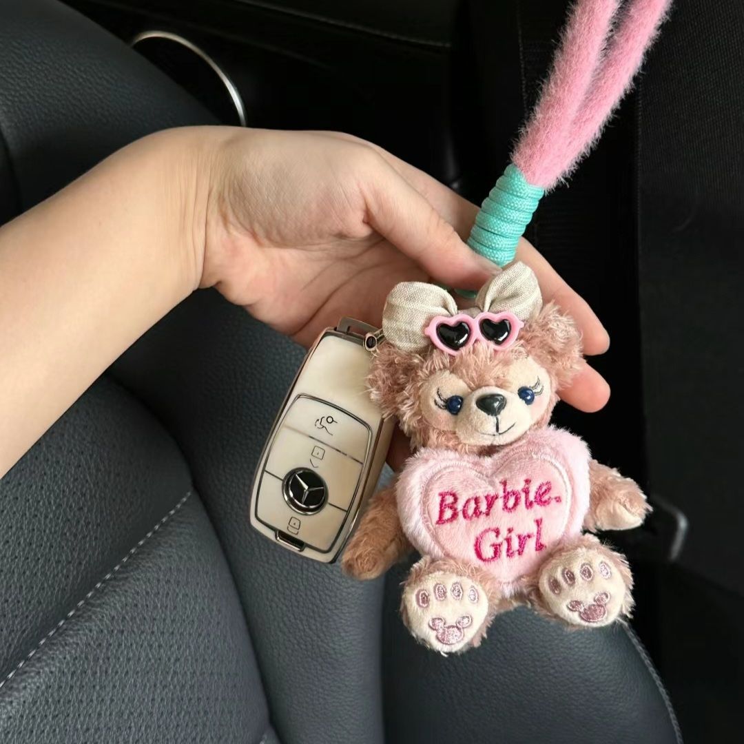 Shirley Mei Regalo para niña, bolso de mujer, adorno, muñeca de felpa, coche, Tamiflu, llavero, colgante lindo