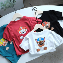 寶寶T恤夏季嬰兒寬松短袖打底衫小童圓領卡通夏裝男童體恤1248