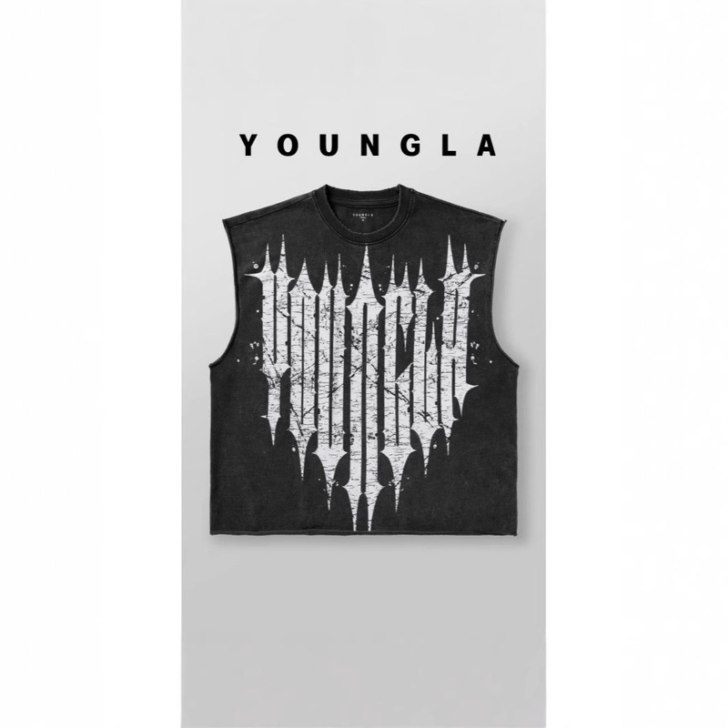 Youngla American Export New Sleeveless Vest Summer Men's Vest Jogger Sports Fitness Sleeveless T-Shirt