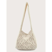 T 58455 Thick knit tote crossbody bag �Ӻ�ᘿ��������ذ�
