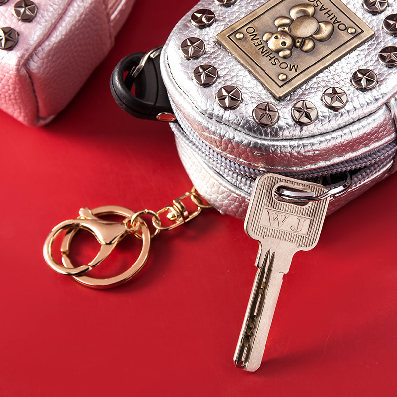 Estilo coreano chica corazón ins monedero de La Moneda estudiante de la escuela primaria creativa caso clave bolsa de la moneda portátil integrado bolsa de id