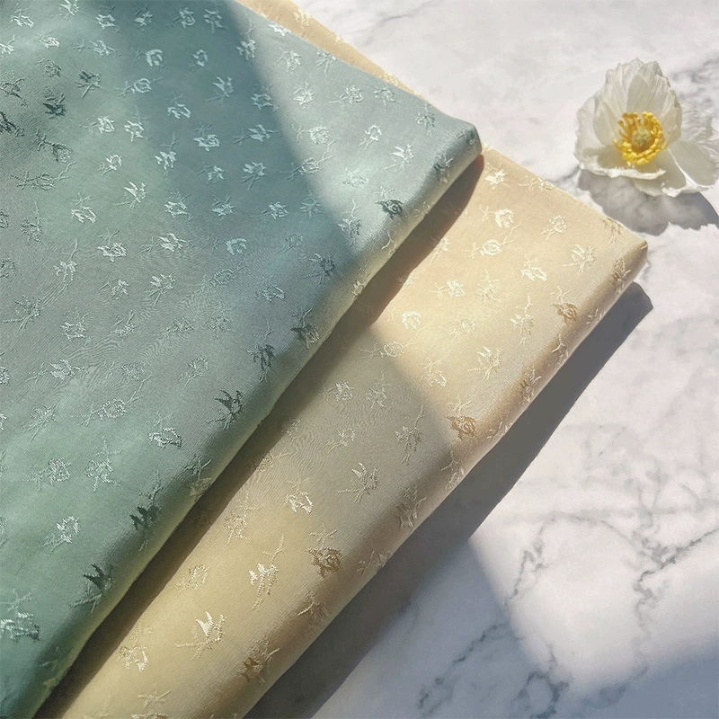 Новый сиреневый узор вискоза жаккардовая ткань гладкая драпировка хрустящая ткань в старинном стиле китайский Чонсам ханфу ткань