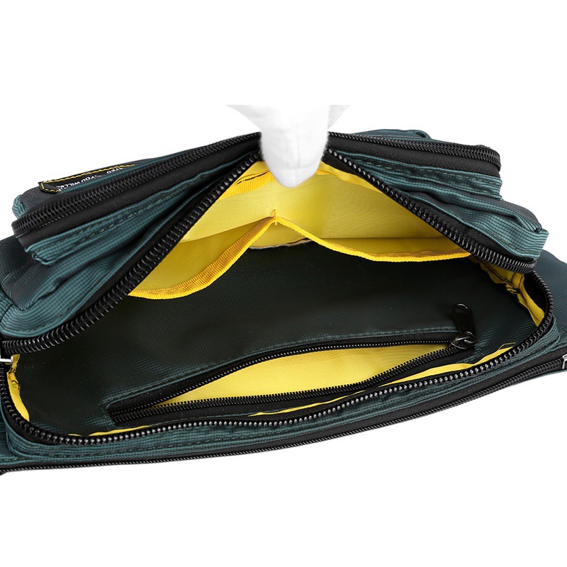 Transfronterizo nuevo bolso de la cintura de los deportes de los hombres de la moda bolsa de pecho bolsa de mensajero al aire libre corriendo bolsa de teléfono móvil bolsa de equipo de fitness