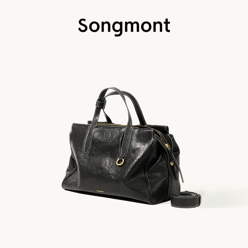 [New Year Gift] Songsong Xunjie Series Travel Bag - Minimalist Vegetable-Tanned Cowhide Tote Bag - Thumbnail 8