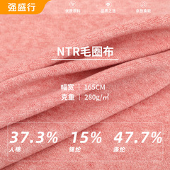 NTRポリエステル綿毛輪布280g模造カシミヤニット生地秋冬スウェットスーツ上着生地