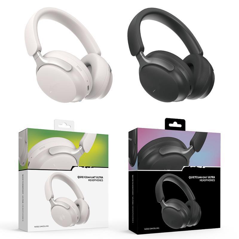 Cross-border New QC65Ultra Wireless Bluetooth Headset Comfortable Earmuffs with Leather Bag Foldableable Bass