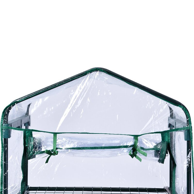 Serra per piante grasse in vaso a quattro strati in PVC, mini serra per piantine, resistente al freddo e alla pioggia._voghion.com